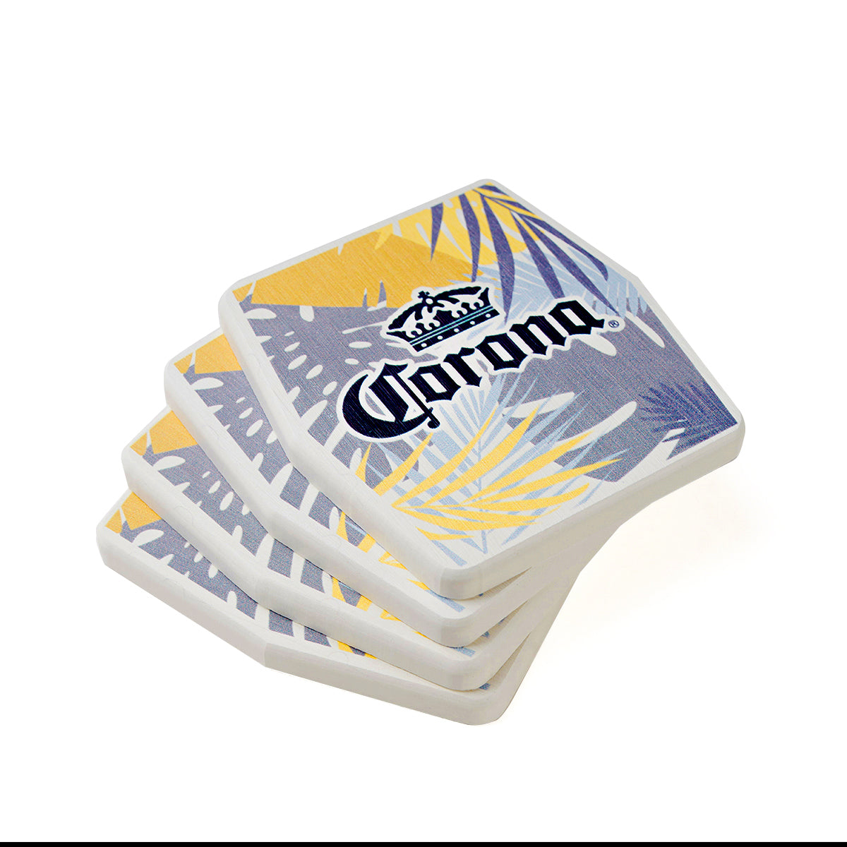 Juego de 4 Portavasos Corona PALMS
