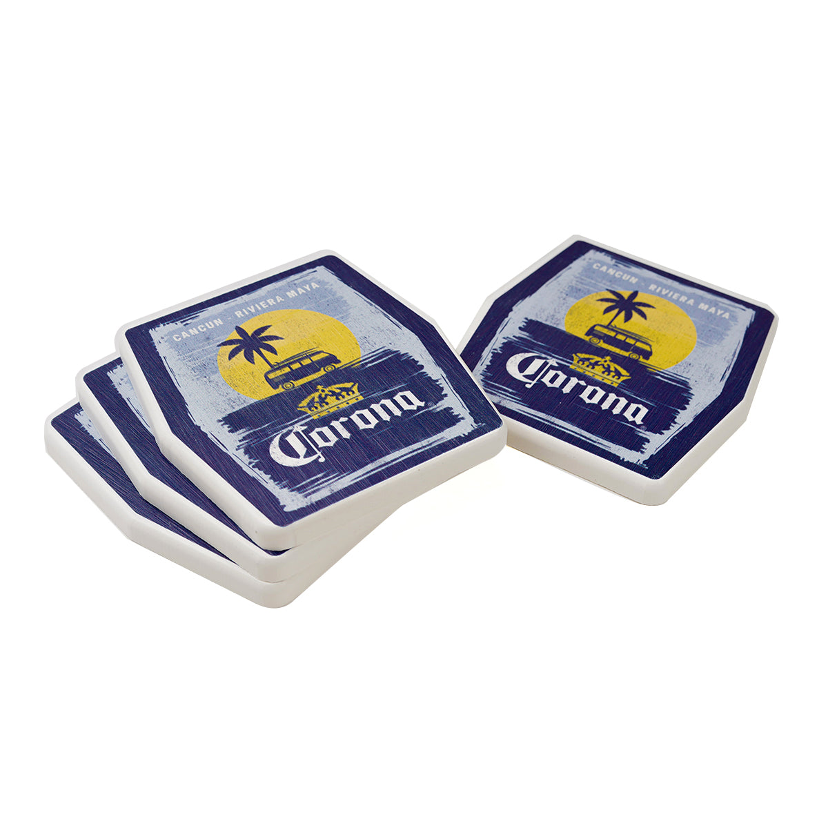 Juego de 4 Portavasos Corona COMBI