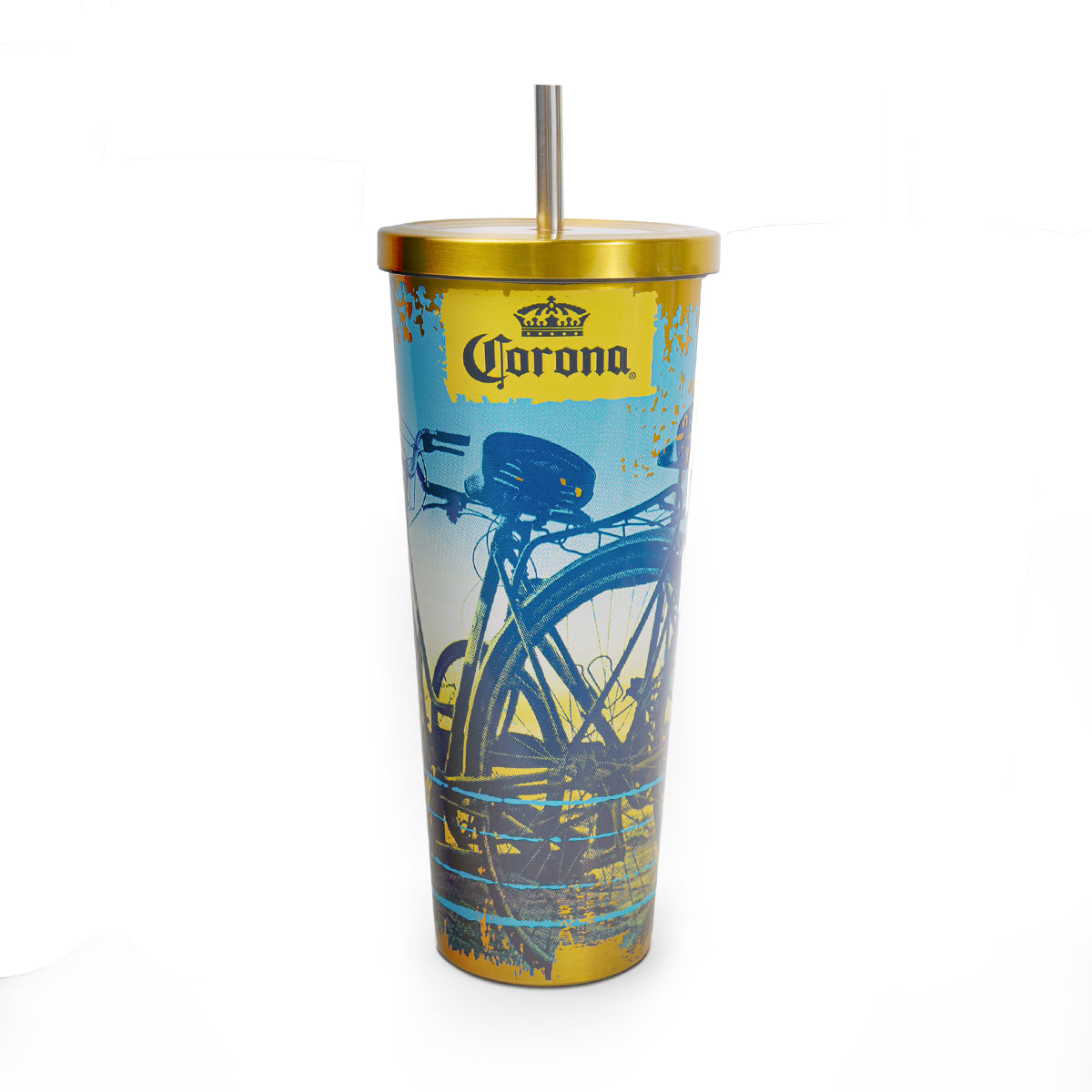 Vaso Metalico BIKE SUNSET Corona 750 ml
