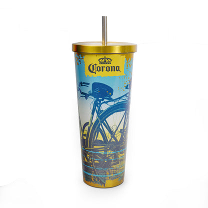 Vaso Metalico BIKE SUNSET Corona 750 ml